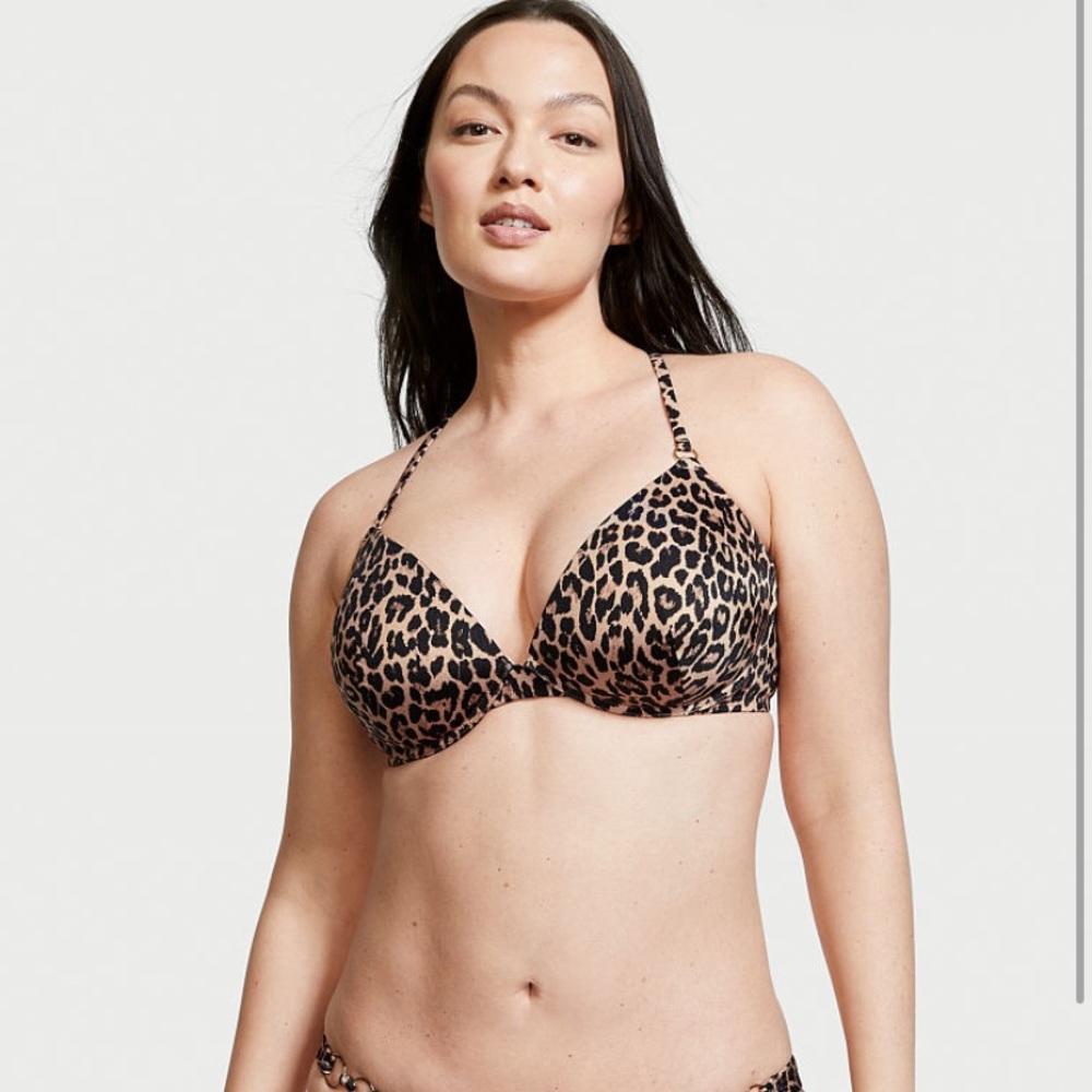 Victoria’s Secret Leopard Rings Bikini Top